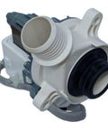 Beefy Drain Pump WH23X24178 For GE Washer Replacement, heavy-duty plastic drain pump shown in angled view