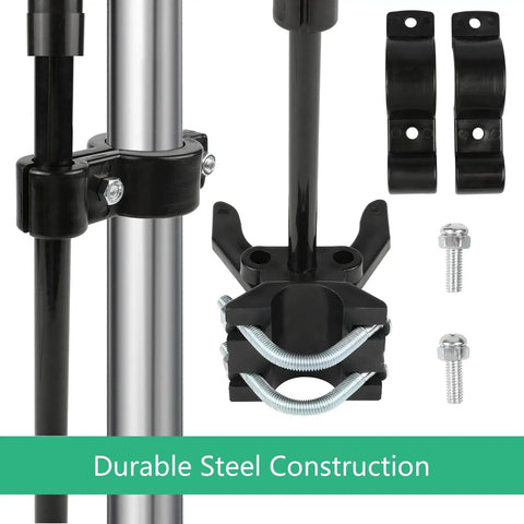 Auto Pool Gate Lock Latch For Fence Safety Easy Install Chain Link Fence Gate Latch Keeps Kids And Pets Out Pool Gate Safety Lock For Horizontal Frames One And Three Eighths Inch By Two And One Half Inch, showing components and durable steel construction.