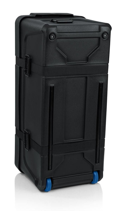 Premium Rotomolded Drum Set Case With Carpet Lined Interior And Removable Tray For Hardware Storage built with heavy-duty materials.