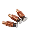 Copper components from 20Pcs 220971 And 20Pcs 220975 Electrodes 125A Nozzle Tips Kit For PMX125 Plasma Cutter Consumables