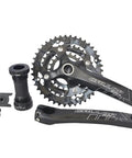 Triple Chainring Crankset With Bottom Bracket For Road And Mountain Bikes Eight And Nine Speed M430 42T 32T 22T 170mm Arm BCD Black