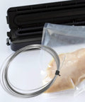 Universal Vacuum Sealer Heating Cable And Heat Shrink Strip Replacement For Industrial Machines Dead Nuts Compatible Plug And Play Setup with chicken in vacuum bag.