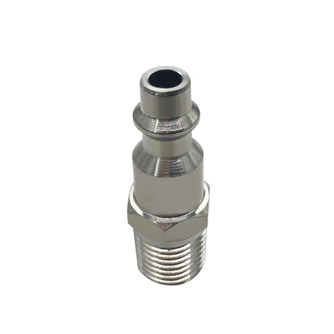 Beduan stainless steel 1/4 NPT air hose adapter with 1/4 MPT male thread