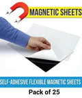 Hand showing Adhesive Magnetic Sheets for Crafts and Pictures, Flexible 20 Mil Magnets with Strong Adhesive Backing, 8x10 inch, Pack of 25.