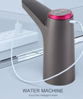 USB Electric Water Bottle Pump With Built In Battery Portable Dispenser for Camping, Home, Office, Kitchen, Travel, Durable 1200mAh