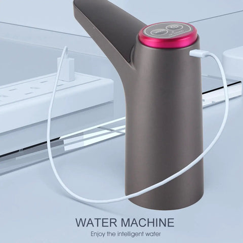 USB Electric Water Bottle Pump With Built In Battery Portable Dispenser for Camping, Home, Office, Kitchen, Travel, Durable 1200mAh