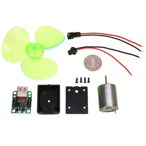 Components of Portable Mini Wind Generator For Emergency Power And Phone Charging With 60Hz Output 6V Voltage