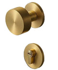 Silent Solid Brass Room Door Lock Handle Knob For Interior Doors Quiet Round Lock Set For Bedrooms And Bathrooms Premium Hardware Built To Last No Fuss Easy Install