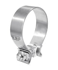4 Inch Exhaust Clamp Narrow Band 304 Stainless Steel Muffler Band Clamp For Slip Fit Pipes Heavy Duty 1 Pc Durable Built To Last Gasket Zinc Plated M10 Bolt
