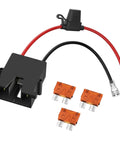 Replacement Wire Harness Connector For 12V Power Wheels Battery With 12 AWG Wire And Three Replaceable Fuses For Riding Toys