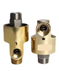 Water Universal Rotary Joint For High Temperature And High Pressure Cooling Systems, 360 Degree Swivel With No Leak And Smooth Bearings, Fast Beefy Response For High Speed Operation, HD50 Left Thread brass rotary joint