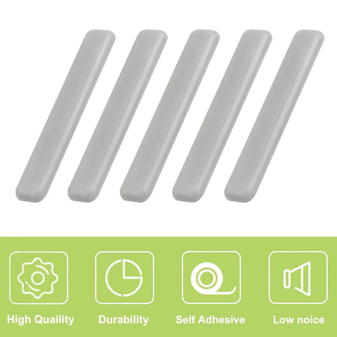 Heavy Duty Furniture Sliders Strips Roll Right Out On Carpet Or Hardwood Floor Sturdy Self Adhesive Glides in beige color.