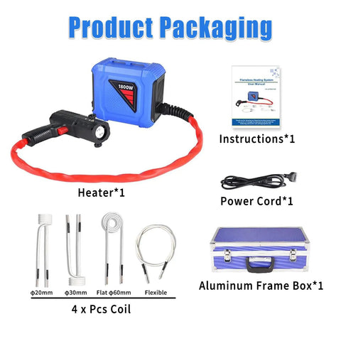 Kick Tough Hogtied Bolts Loose Fast With This Badass Flameless Induction Heater Removal Kit For Stuck Nuts Bearings Breaking Seized Fasteners In Seconds Safe Garage Essential That Hates Messy Solvents with packaging contents.