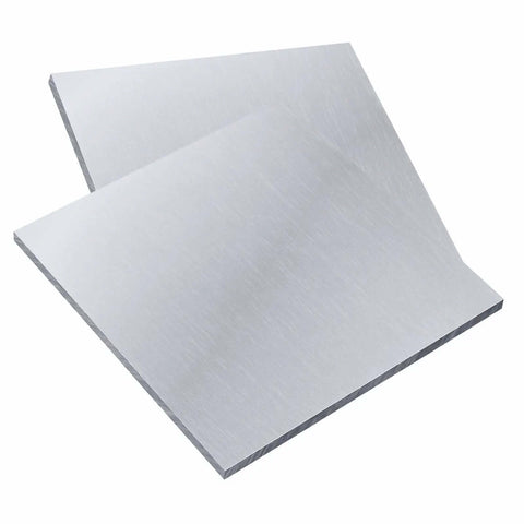 2 Pack 6061 T651 Aluminum Sheet 6x6 Inch 0.02 Inch Thick Rectangle Plate For Crafting And Industrial Projects Built Tough