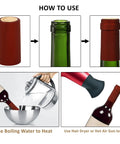 How to use Premium Pvc Heat Shrink Wine Bottle Caps With Hella Bright Color Options for sealing wine bottles.