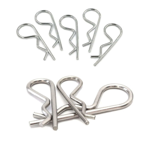 100Pcs 304 Stainless Steel Cotter Pins Assortment Kit In 7 Sizes For R Clips And Hitch Pin Lock Systems Rustproof Durable Fasteners