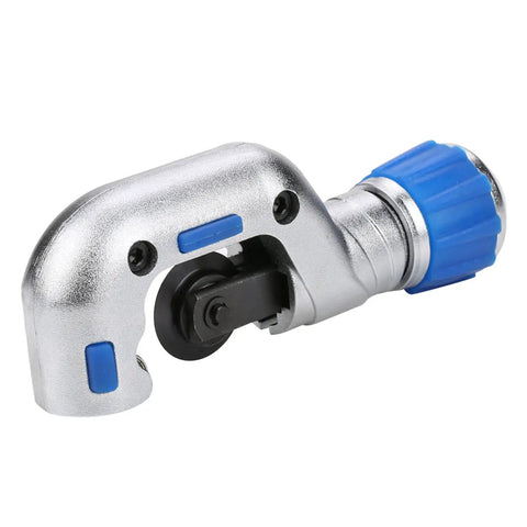 4-32mm Bearing Pipe Cutter for copper, aluminum, and stainless steel tubing with non-slip grip and HSS blade close-up view.