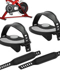 9/16 Inch Spindle Bike Pedals With Straps Replacement For Indoor Cycling, Fits Popular Indoor Cycles