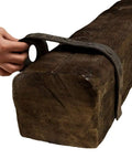 Lightweight Rubber Strap For Wood Faux Beam 42 Inch Long And 1-5/8 Inch Wide Recreates Forged Iron Look easy install shown