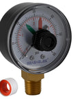 SeaEagles ECX2712B1 replacement pool/spa pressure gauge, 2-inch dial, 0–60 psi, 1/4 inch NPT back-mount, brass fitting