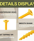 Super Easy 3 Inch Tan Exterior Deck Screws Make Outdoor Projects A Breeze No Pre Drilling Needed Thanks To Self Tapping