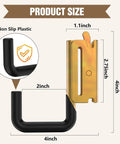 E Track Hooks 8 Pack With Spring Fittings Heavy Duty Steel Hangers For Enclosed Trailers And Cargo Vans product size details