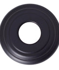 One Half Inch IPS To Twelve Inch Ceiling Mounted Shower Arm With Flange Matte Black Finish Solid Brass Decorative Flange