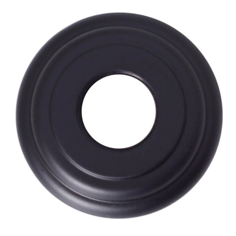 One Half Inch IPS To Twelve Inch Ceiling Mounted Shower Arm With Flange Matte Black Finish Solid Brass Decorative Flange