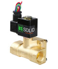Beefy Heavy Duty Brass Electric Solenoid Valve Three Quarter Inch High Pressure 12 VDC Normally Closed For Gas Diesel Kerosene Air Welding And More Industrial Grade Corrosion Resistant