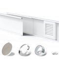 4 Inch Dryer Vent Window Kit With Louvered Cover And Adjustable Window Panels No Fuss Easy Install Insulation Foam Seal Strip