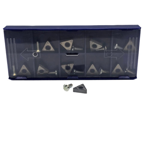 Negative Rake Carbide Brake Lathe Bits For Ammco 1000 2002 3000 And Hunter BL500 BL505 10 Pack Replacement Cutting Tips in box
