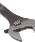 10 Inch Adjustable Black Oxide Construction Wrench With Large Gear For Easy Jaw Adjustment And Hex Jaw Design For Tight Grips
