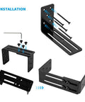 Two Pack U Shaped Door Barricade Brackets For Outswing And Inswing Doors And Gates Drop Open Bar Holder Heavy Duty Durable Q235 Iron Rust Resistant Security Bar Bracket Easy Install With Pre Drilled Holes