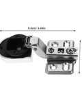 Soft close glass cabinet hinges with corrosion-resistant design for secure and quiet operation in kitchen cabinets and wardrobes.