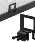 Keep Your Sleep Game Solid With These 6 Pack Heavy Duty Non Slip Mattress Grippers And Adjustable Anti Slide Steel Brackets close up of black steel mattress gripper