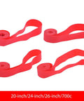 Bike Tire Liner Set Two Pieces For 24 Inch Wheels PVC Inner Tube Pad Rim Tape Lightweight Wear Resistant Pad Liner shown