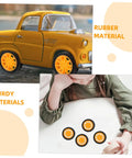 10 Pcs DIY Car Wheels For Kids Toy Replacement Small Rubber Tires on model car and child playing
