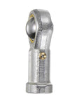 2 Pack M8 Rod End Bearing Female Right Hand Thread M8x1.25 Self Lubricating Joint With Jam Nut For Smooth Pivot In Mechanical Linkages 8mm Rod End Durable Steel Ball Joint, side view