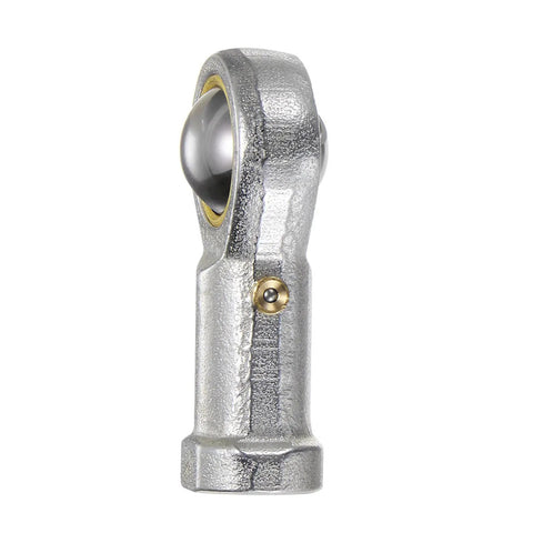 2 Pack M8 Rod End Bearing Female Right Hand Thread M8x1.25 Self Lubricating Joint With Jam Nut For Smooth Pivot In Mechanical Linkages 8mm Rod End Durable Steel Ball Joint, side view