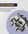 Front Left Wheel Bearing And Hub Assembly For 2004-2008 Chevy Colorado And 2004-2008 GMC Canyon, Also Fits 2006 Isuzu i-350 And 2007-2008 i-370, 6 Lug Bolts With ABS
