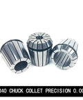 Heavy Duty ER Chuck Collet Set For Machine Lathe Milling Tool Holder High Precision Clamping Grip compatible with CNC Routers, 0.008 precision.