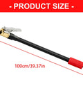 Three Pack 6mm Thread Air Hose 100cm Pressure Resistant Fits Vehicle Tire Inflators metal nozzle, 100cm hose, brass head