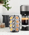 Rotating K Cup Holder Carousel For Countertop Holds 20 Coffee Pods Coffee Pod Organizer Stand No Fuss Pod Label Display Black