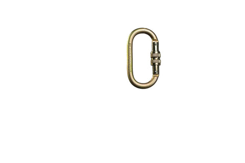 Oval carabiner for Torpedo Zip Line Trolley With 14 Inch Handlebar And Oval Carabiner For Teens Stainless Steel Dual Ball Bearing Wheels