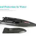 RTR 25.5 Inch Brushless Remote Control Boat With 2.4GHz Radio, 4WD Speed Watercraft showing waterproof hull