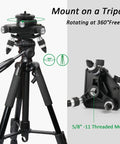 Heavy Duty Pro Grade Metal 360 Degree Rotating Base for Laser Level Tripod Connector with One Quarter Inch Threaded Mount