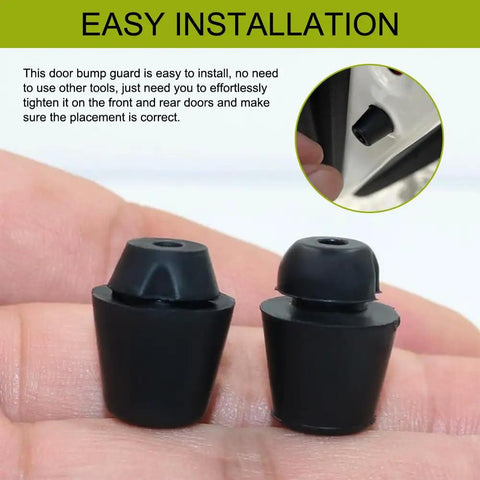 Two Heavy Duty Rubber Car Door Bumpers 10 Pack Oem Fit 82191 28010, easy to install door edge guards in hand.