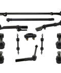Rugged Outer Tie Rod End Replacement For Ford F250 And F350 Super Duty 2011 Through 2016, heavy steel components displayed.