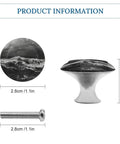 Gonna Love These Heavy Duty Stainless Steel Cabinet Knobs Featuring Abstract Grain Texture That Stay Rust Free and Deliver Solid Reliability for Quick Home Makeovers Without Any Fuss Two Piece Set, 1.1in size and steel material.