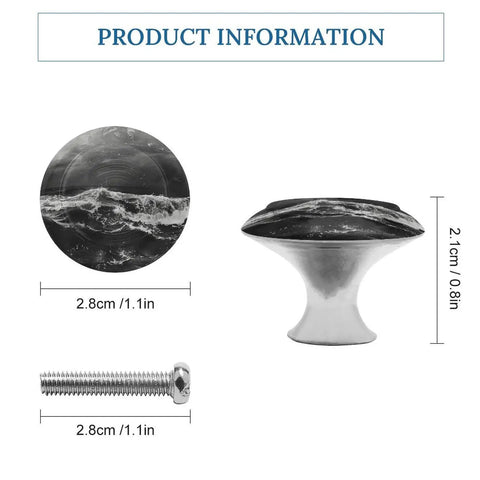 Gonna Love These Heavy Duty Stainless Steel Cabinet Knobs Featuring Abstract Grain Texture That Stay Rust Free and Deliver Solid Reliability for Quick Home Makeovers Without Any Fuss Two Piece Set, 1.1in size and steel material.